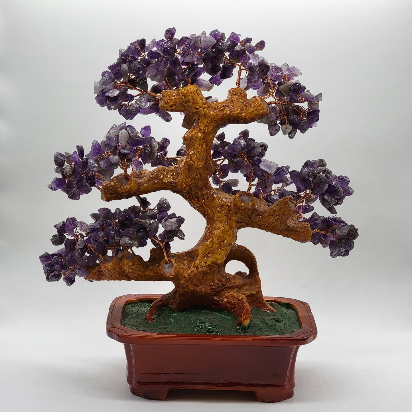 Amethyst Leaves Money Tree